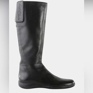 Prada knee high sport boot